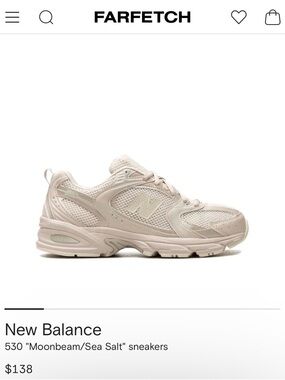 New Balance 530 Sneakers in Moonbeam/Sea Salt